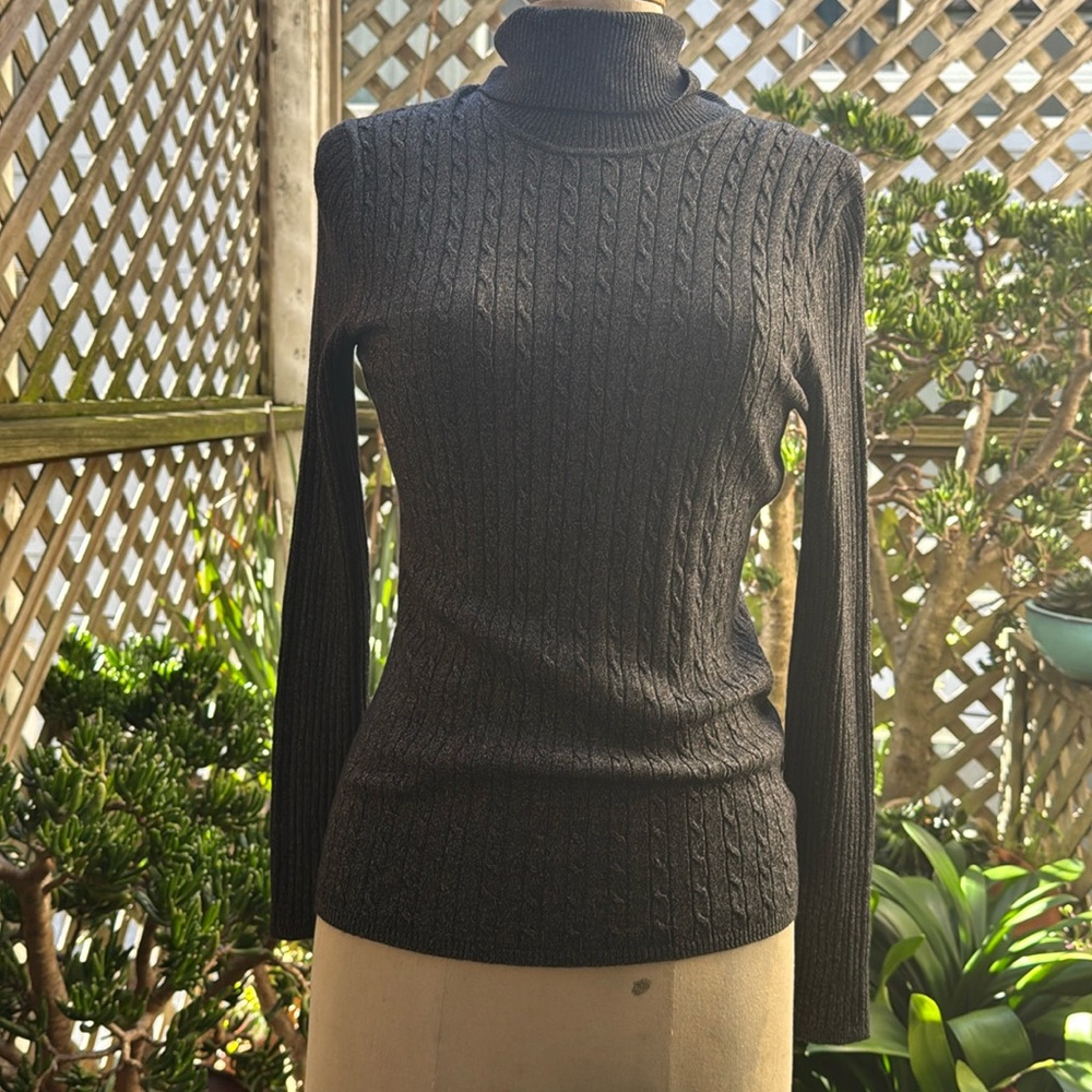 Evan Picone Cable-knit turtleneck sweater.
Size Small
NWT